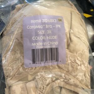 NUDE - 3X BRA shown during live sale